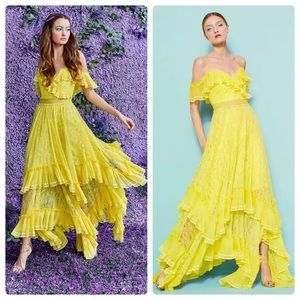 ALICE + OLIVIA Harper Cold Shoulder Maxi Dress